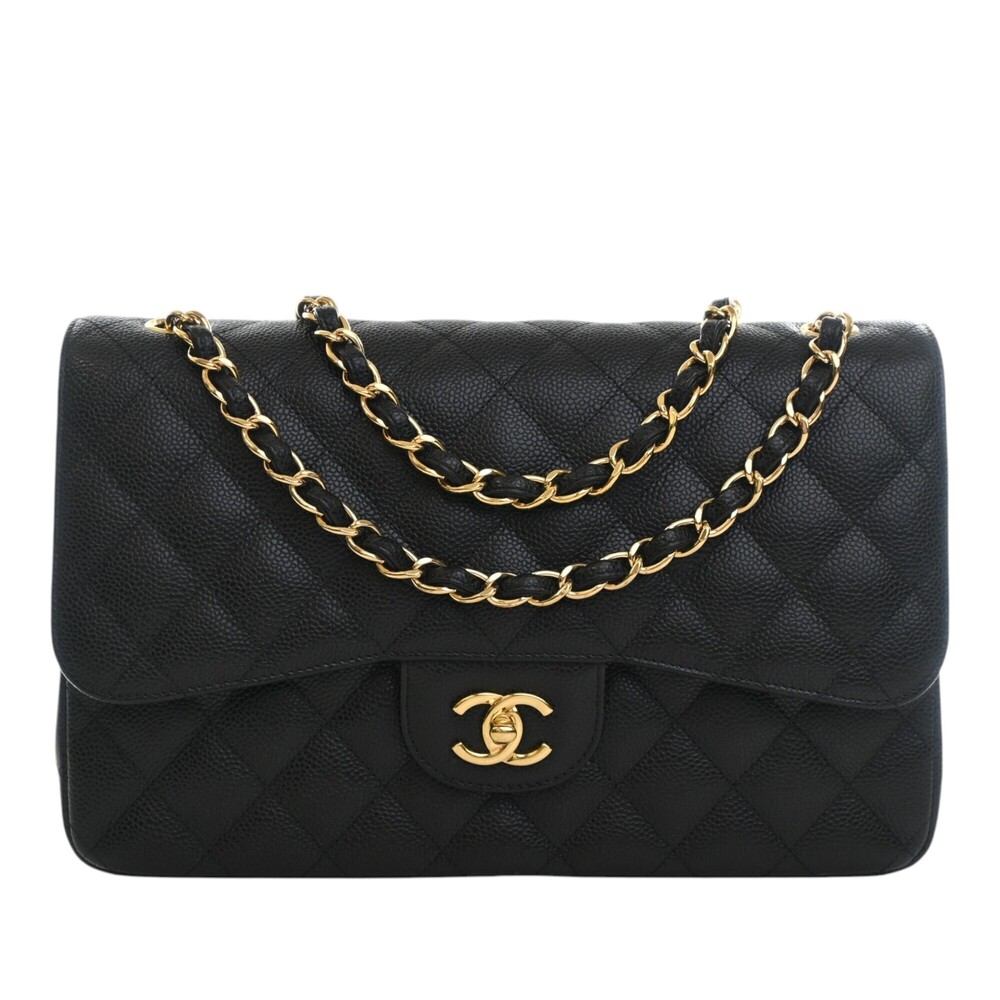 Pre-Loved Chanel Jumbo Classic Caviar Double Flap